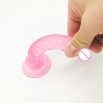 Thierry Strap On Mini Dildo Panties 14.5*2.4cm Silicone Penis With Suction Cup Strapon Harness for Vagina/Anal Plug Sex Toys 5