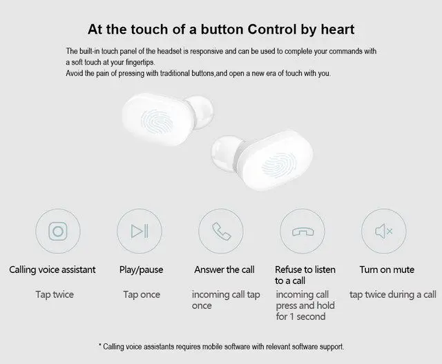 Xiaomi mi AirDots Bluetooth наушники Молодежная версия mi jia TWS стерео Беспроводная гарнитура бас наушники гарнитура с mi c Handsfree