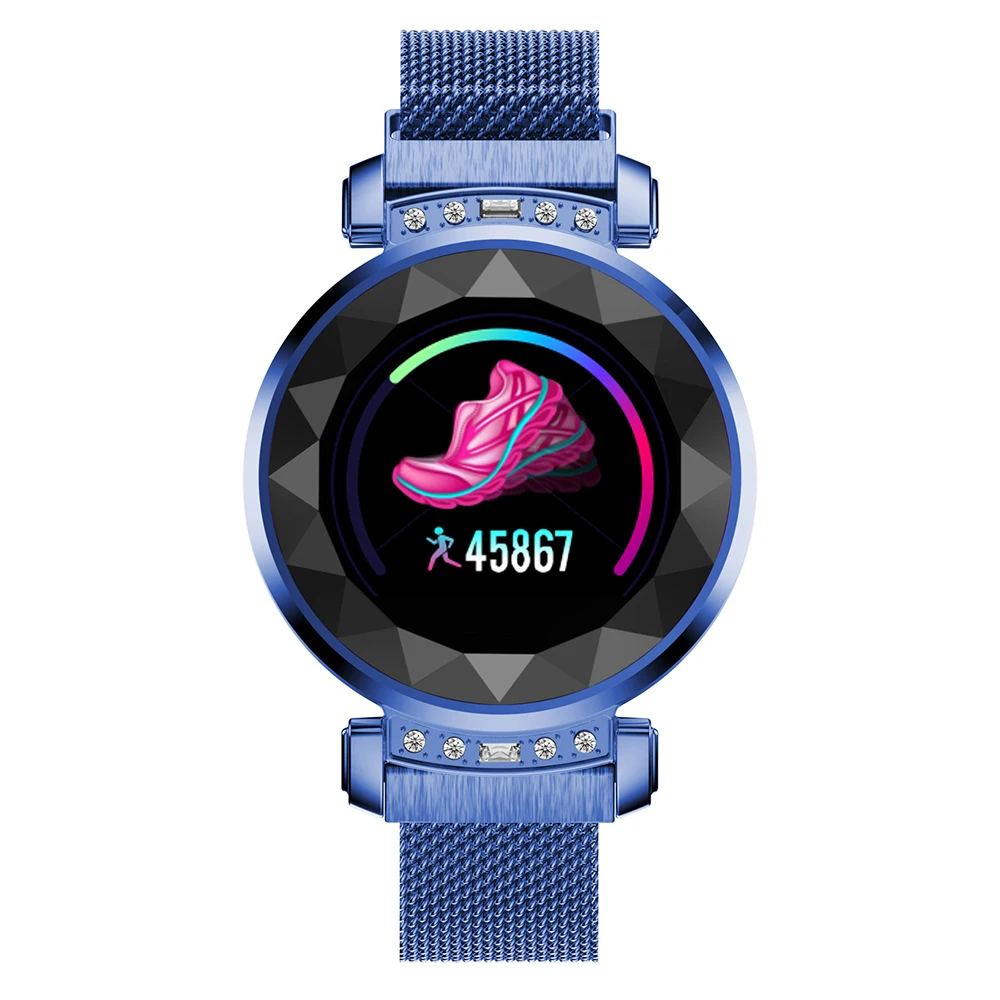 SL08 Смарт часы OLED цветной экран Smartwatch Женская мода Фитнес-трекер монитор сердечного ритма информация для IOS Android