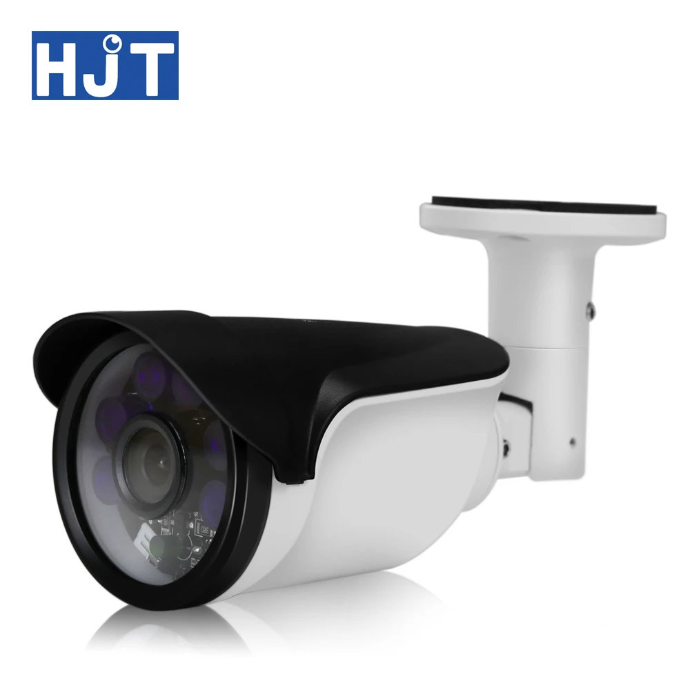 

HJT 720P IP Camera wired CCTV Camera 4IR Night Vision 12V Security Monitoring Onvif2.1 Motion detection H.264 White