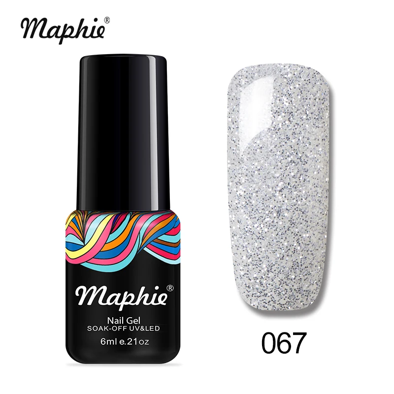 Maphie 6 мл УФ-гель для ногтей Красный Цвет гель светодиодный лак для ногтей лак замачиваемый салон лак для ногтей эмаль Полупостоянный светодиодный гель - Цвет: 067