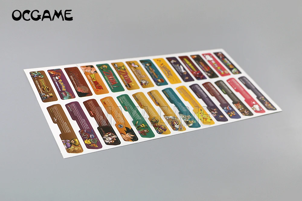 

OCGAME Customer Design for Nintendo Gameboy Advance Label Sticker For GBA Console Back Tag 140pcs/lot=5sets