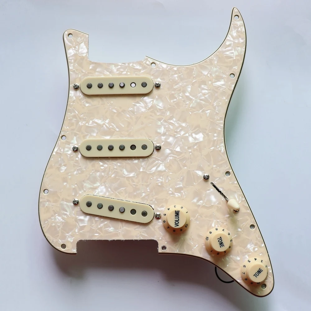 DIY собранная перламутровая ST гитара pickguard prewired с Donlis 60-х винтажный Alnico 5 звукоснимателей гитарные аксессуары гитара