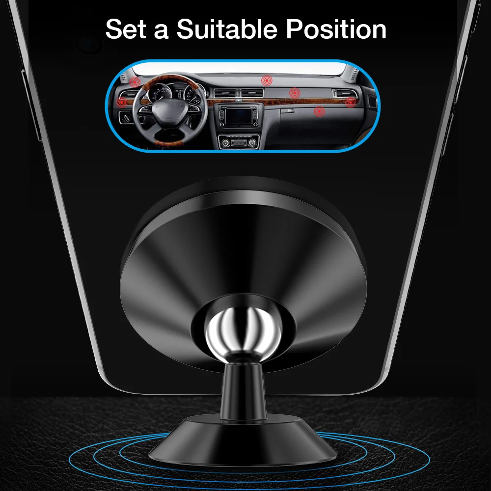  RAXFLY 360 Rotation Magnetische Telefon Auto Halter Für iPhone X 8 7 Plus Universal Magnet Telefon 