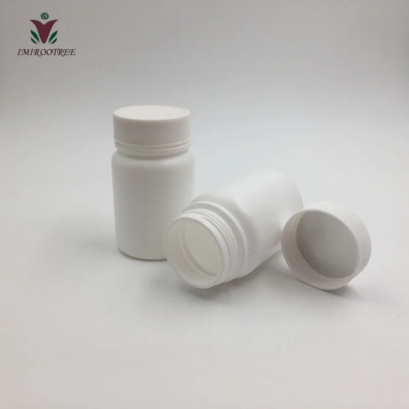 

50+2sets 60cc HDPE Round Empty Pharmaceutical Pill Container with Caps for Pharmaceutical Packaging, Plastic Pill Bottle