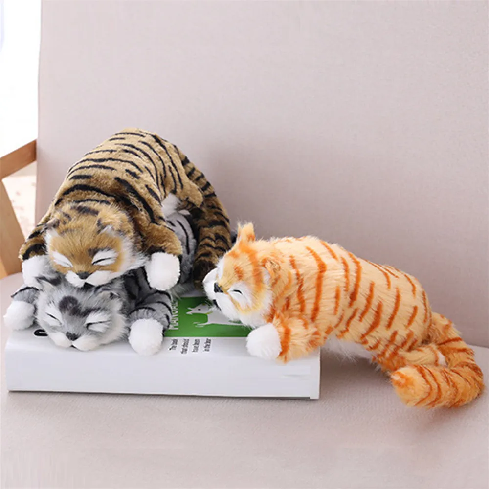 Электрическая кошка, плюшевые игрушки 30 см, смешное моделирование, электрическая плюшевая игрушка для катания, плюшевые животные, кошки, плюшевые игрушки, детские подарки