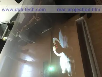 

DfLabs 1.524M * 0.6M Hot sale Transparent film Advertising Transparent Holographic Rear Projection Screen film