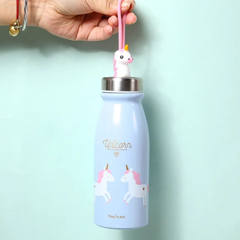 Cute Rainbow Unicorn Water Bottle Unilovers