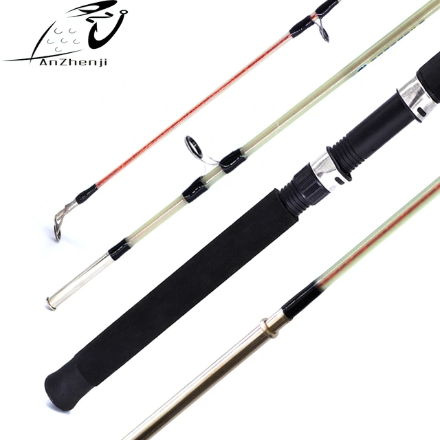 ANZHENJI 2018 Fiberglass Lure Fishing Rod Solid 1.5m 1.8m hard