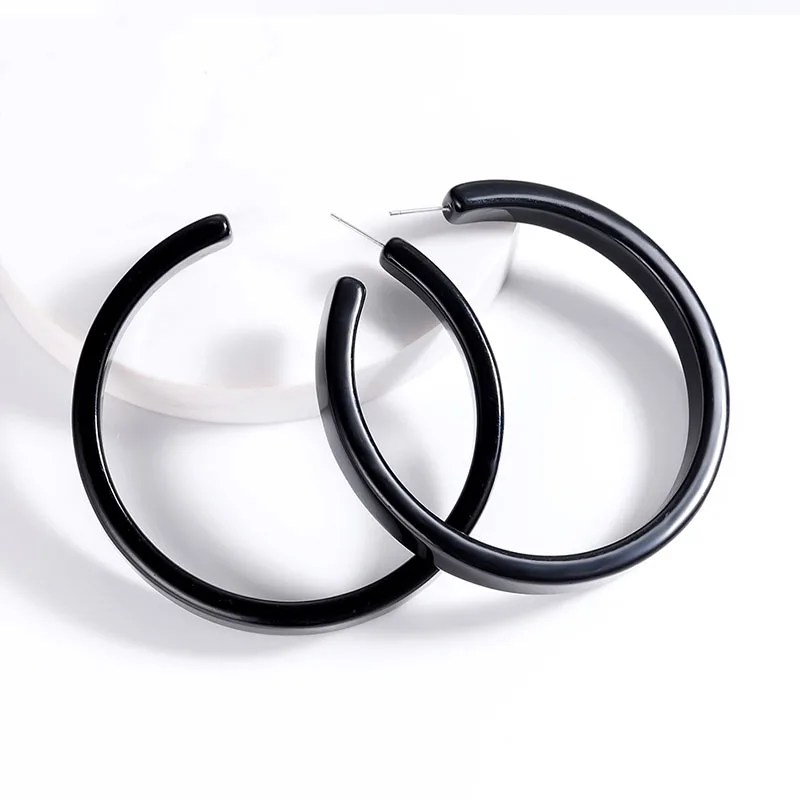 

Oversize Minimalism Round C Earring Minimalism Boho Geometry Earrings for Women Party Acrylic Korean Earrings Fashion Jewelry