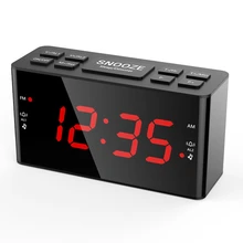 EURO external power supply LED digital clock Home and office Desktop small alarm clock big