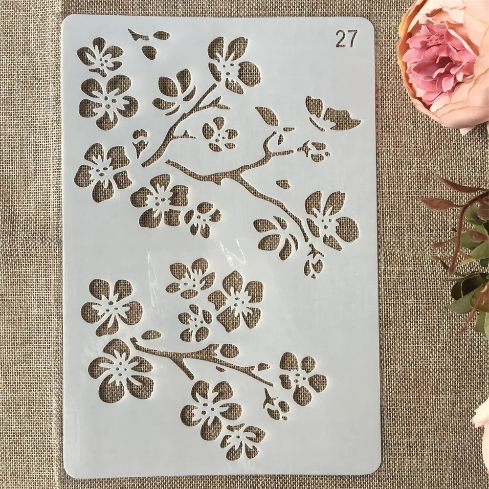 Flowers DIY Craft Layering Stencils Paint Scrapbook Stamping Embossing Template