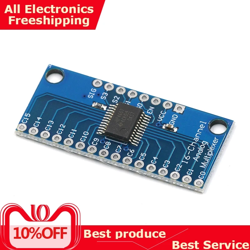

1PCS CD74HC4067 16-Channel Analog Digital Multiplexer Breakout Board Module For Arduino