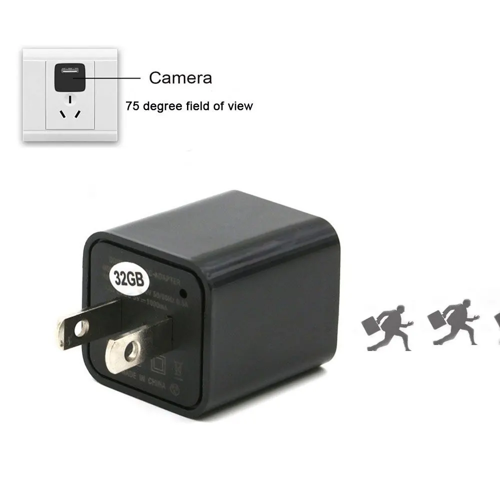 2017 Mini 1080P HD USB Wall Charger Hidden Camera