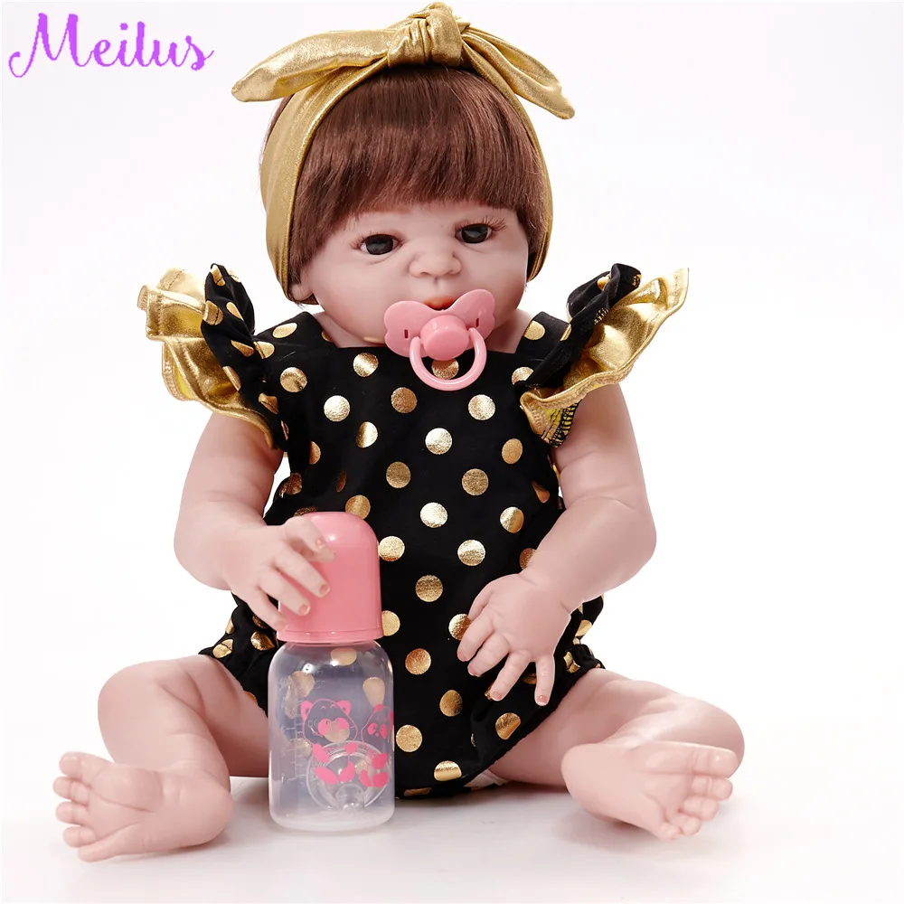 

NEW ARRIVAL 55cm Soft Silicone Reborn Dolls Baby Realistic Doll Reborn 22 Inch Full Vinyl Boneca BeBe Reborn Boy Doll