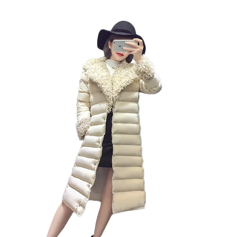 

Women down jacket fashion winter cotton jacket female long slim women down cotton coat Korean version ladies cotton coat female