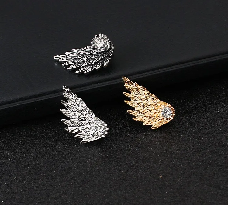 

Party Favor Angel Wing Earrings Lady Earring Party Jewelry Earrings Gold And Silver Gothic Cool Angel Wing Rhinestones Earring