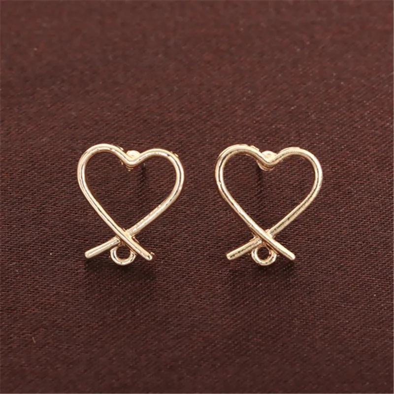 Free shipping 15//45pcs Alloy delicate beautiful loving heart connector