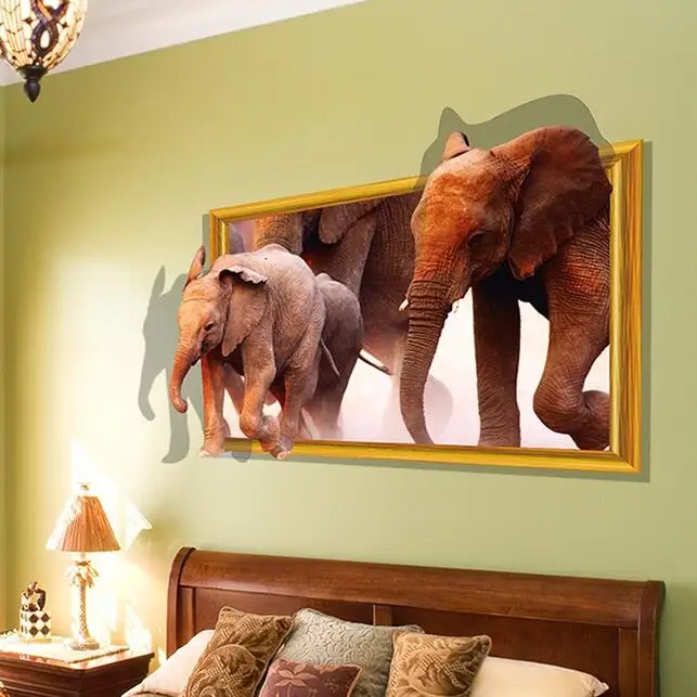 New DIY Creative Lifelike 3D Wall Sticker For Kid Rooms Children