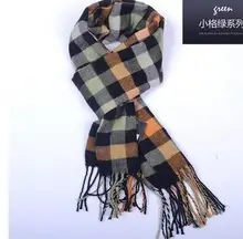 2016 Korean fashion shawl Europe Plaid font b Scarves b font font b men b font