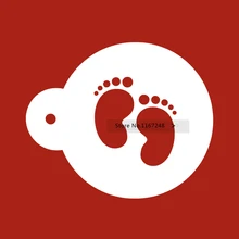 3-дюймовый Детские средства ухода за кожей стоп трафарет для выпечки печенья печати пресс-форма для кексов спрей Diy West украшения формы для выпечки и кондитерских изделий