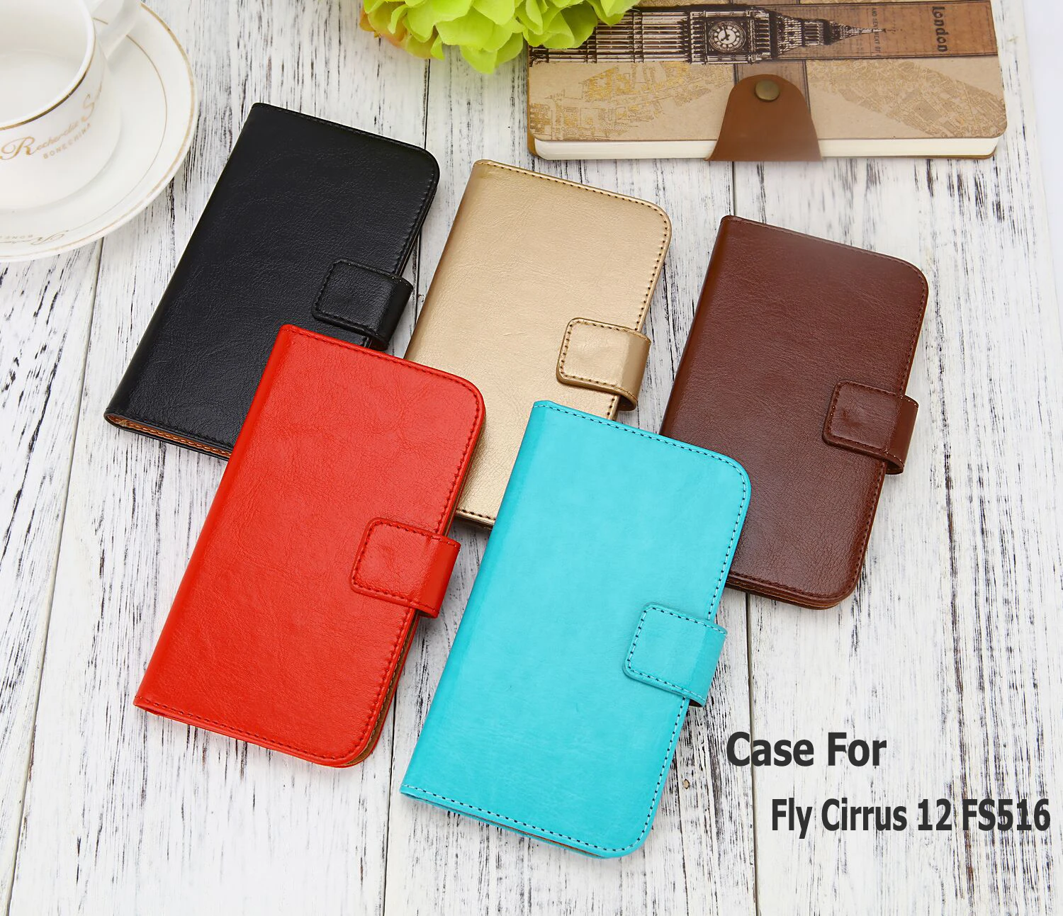 Case For Fly Cirrus 12 FS516 case high quality Pure Color Luxury Flip Leather Fashion Mobile Phone Bag | Мобильные телефоны и