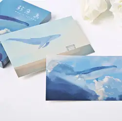 30 шт. Kawaii КИТ открытка s Хаяо Миядзаки масло открытка-Картина милый мультфильм поздравительная карточка на день рождения желание карты