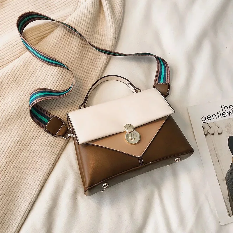 

2019 New Women Shoulder Bags Fashion Colorful Handbags Female Bag Ladies Messenger Bags Large Capacity Patchwork Crossbody Bags
