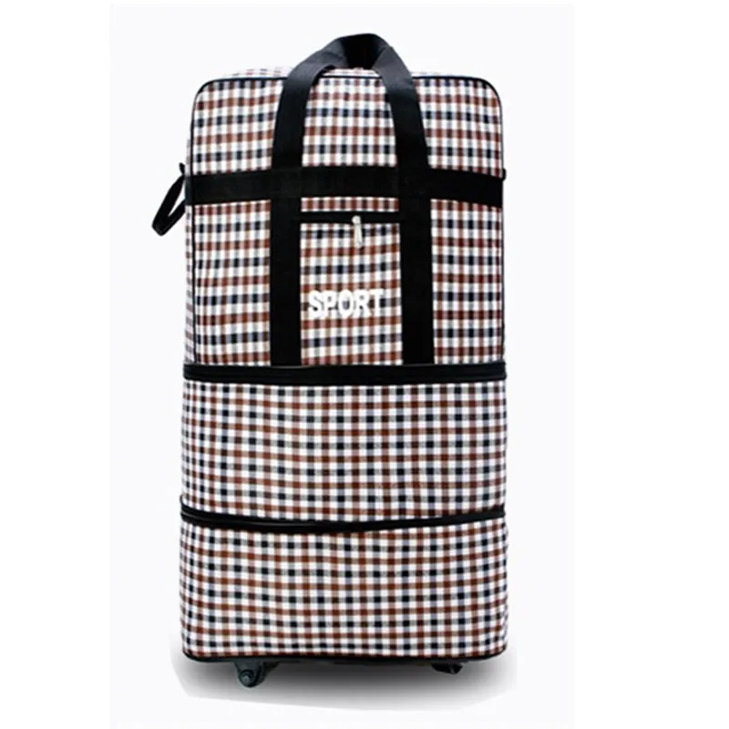 KUNDUI Aviation checked bag, large capacity Waterproof nylon Luggage