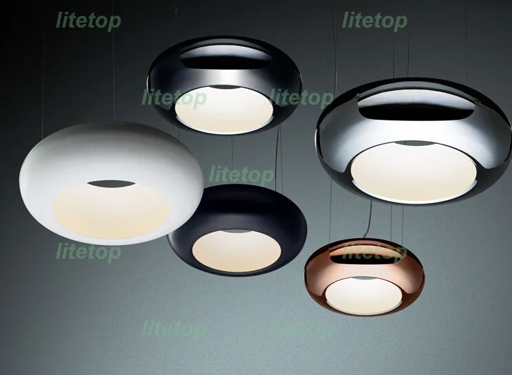 noovo design aura pendant lamp modern suspension lighting hanging light chrome copper color ceiling lamp dinning