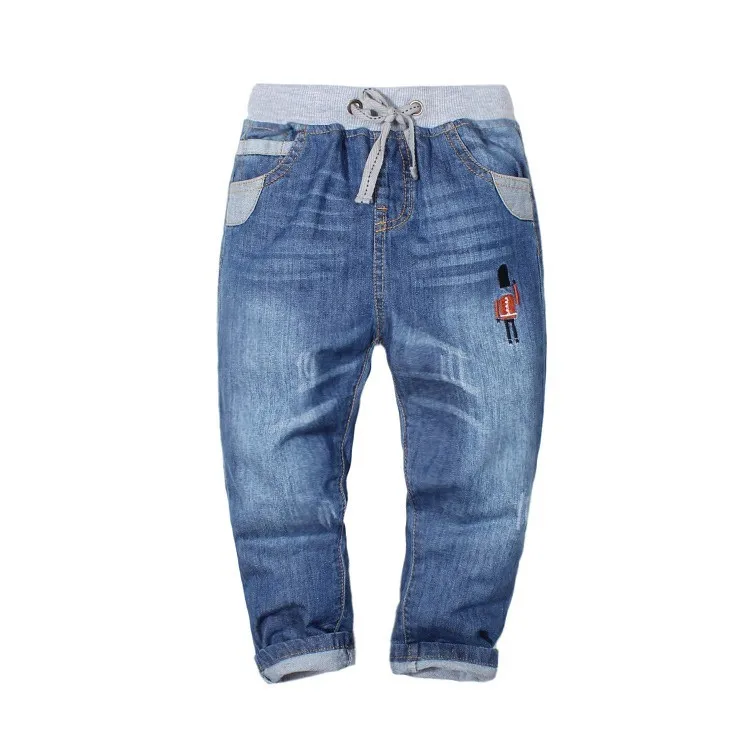 Новое поступление, мальчики джинсы джинсовая Повседневная Весенняя джинсы детские осенние весенние повседневные длинные штаны