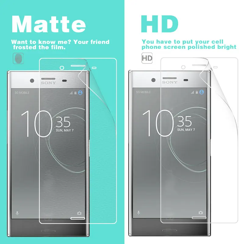 Прозрачная глянцевая пленка для Sony Xperia XZ1 G8341 G8343 5 2 в матовой пленке с