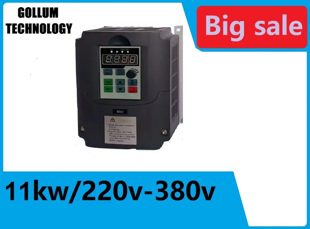 Вход VFD 11 кВт 220 В 1ph на выход 380 3ph высокопроизводительный преобразователь