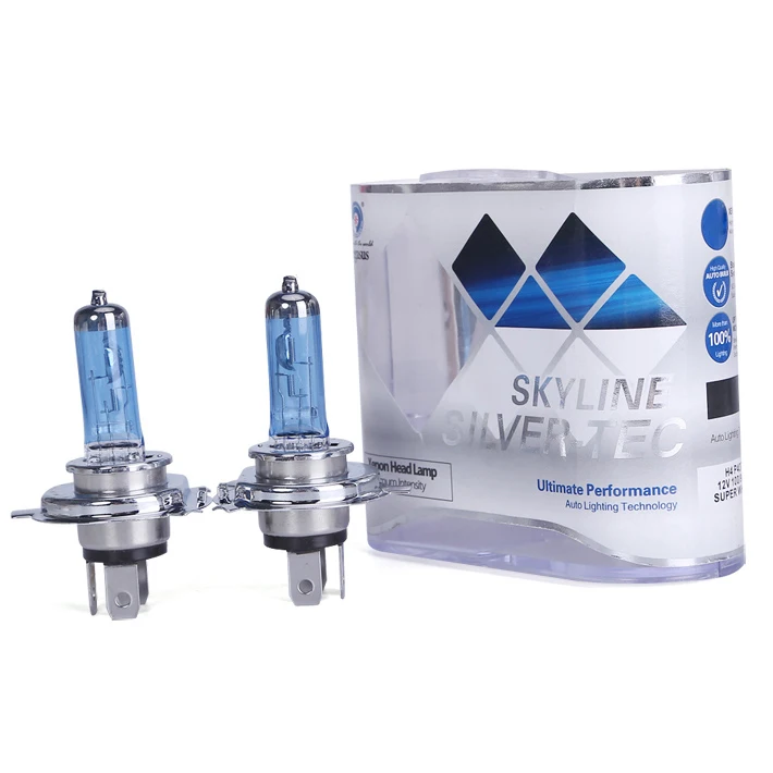 

2pcs H4 100w 12V 6000k Xenon Halogen Bulb 12V 100W Headlights 9003 Xenon Car HeadLight H4 Bulb Halogen Car Styling h4 Head Light