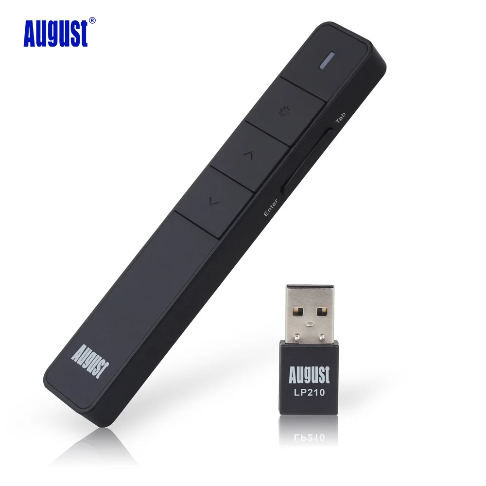 

2.4Ghz USB PowerPoint Remote Control Slide Clicker Pen Wireless Presenter with Shortcut Keys and Laser Pointer Rechargeable