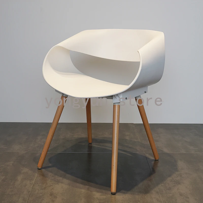 Минималистский современный Пластик твердой древесины стул модные дома отдыха кресло Cafe Дизайн стул популярных мебель стулья