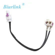 Biurlink 1to2 antena de rádio do carro cabo adaptador para vw rns510 rcd510 rcd310