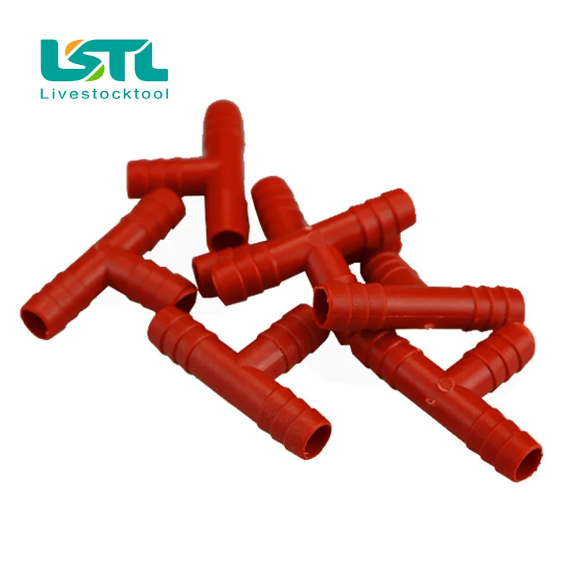 50 setsTee 9.5mm Rabbit Nipple Pipes Rabbit Waterer System Bird