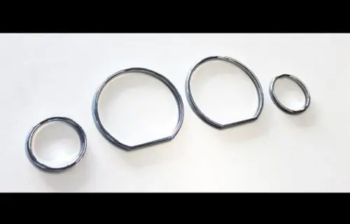 Speedometer Gauge Dial Rings Bezel Trim Speedo AC Tech Chrome For BMW E36 M M3 GT