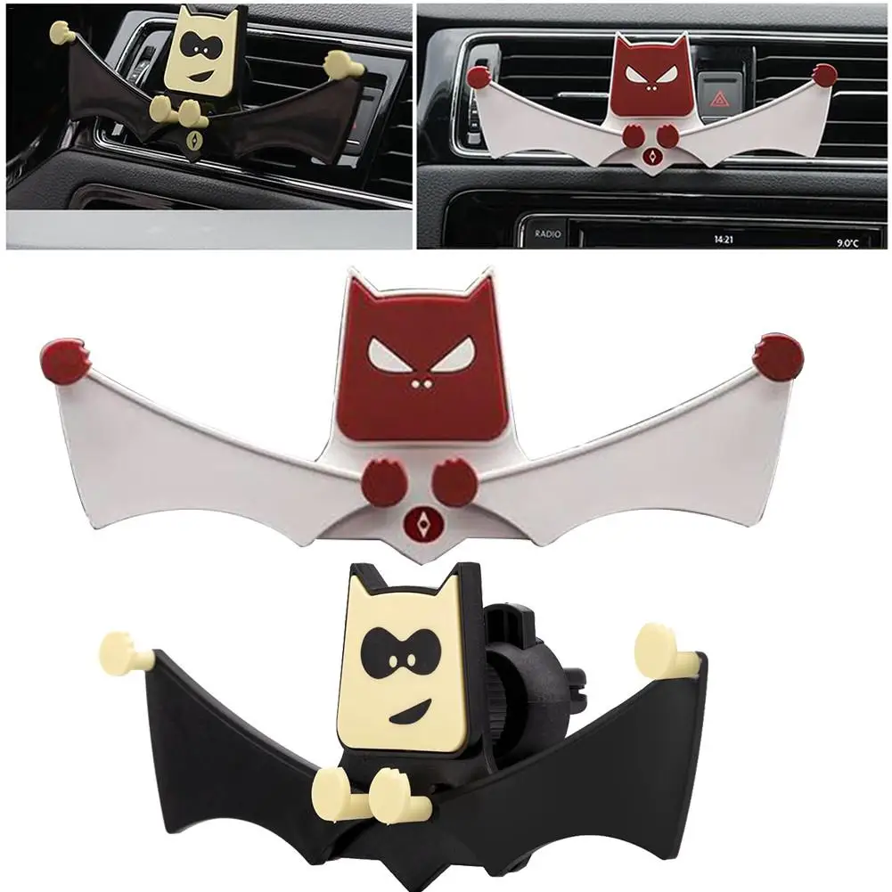 

Car Phone Holder GPS Navigation Dashboard Bat Shape Phone Holder In Car For Universal Mobile Phone Clip Mount Stand Bracket