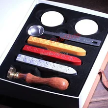 1 кор./лот Буквы A до Z винтажные медные восковые печатные наборы для элегантного и специального подарка Деревянная ручка для штампа