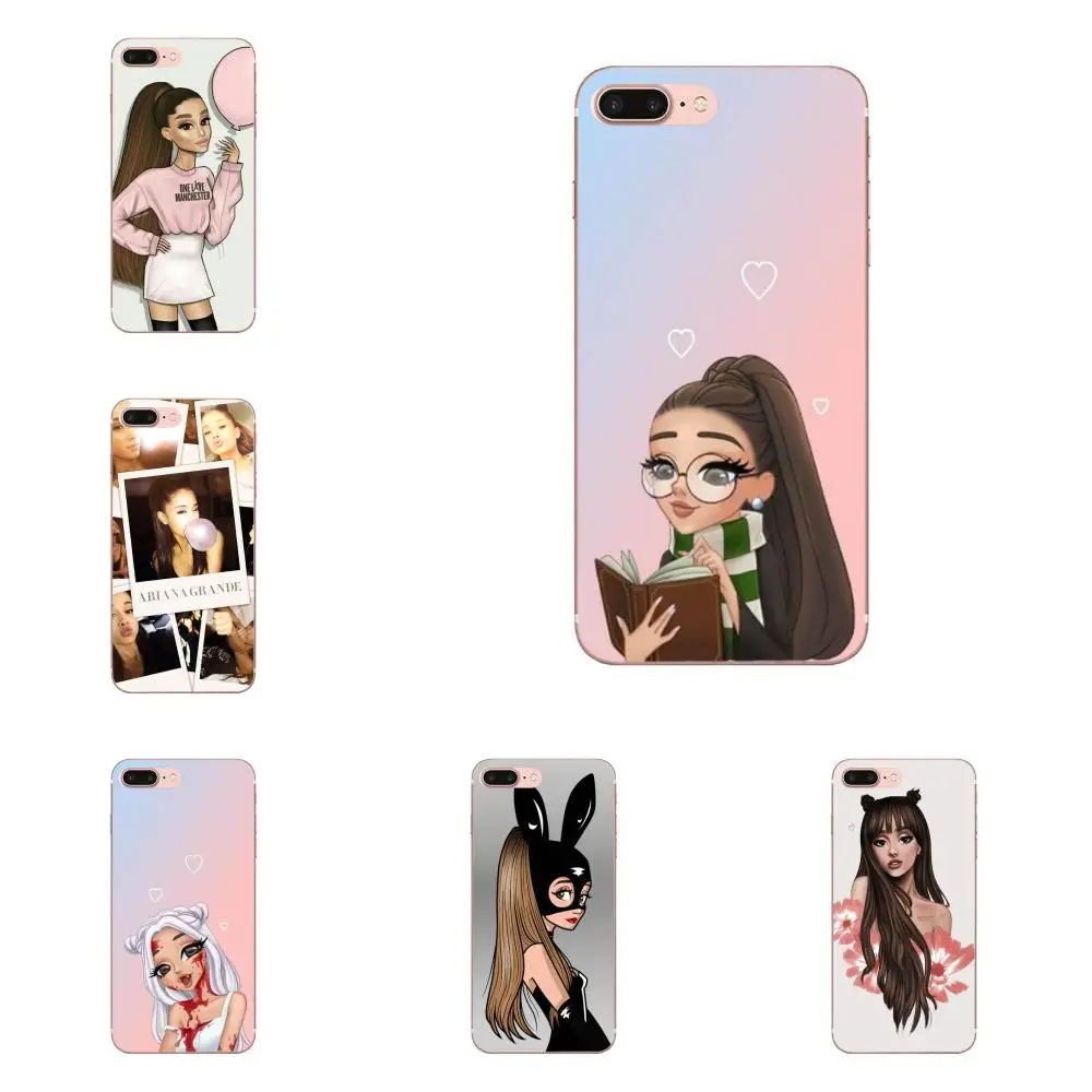 Защитный чехол из ТПУ Ariana Grande для Apple iPhone 4 4S 5 5C 5S SE 6 6S 7 8 Plus X XS Max XR|Чехлы-накладки| |