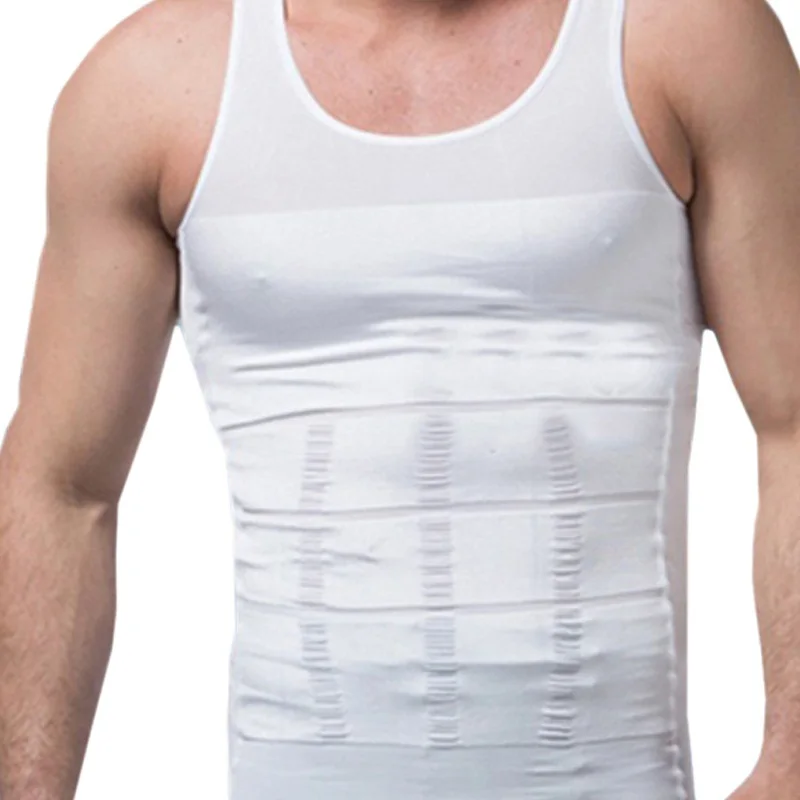

Hot Vest Body Slimming Belt Bodysuit Shapewear Waist Control Tops Girdle Shirt Tummy Trimmer T Shirt Plus Size Men Shaper