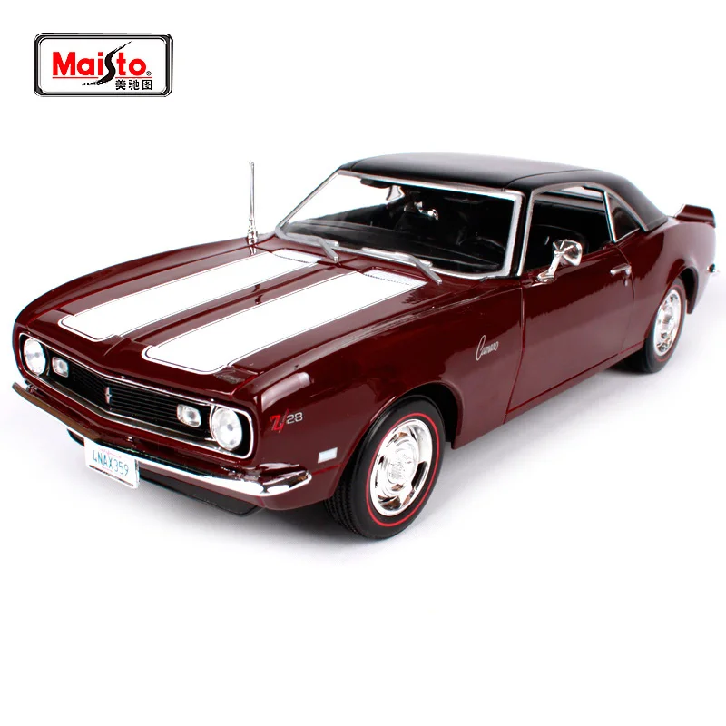 Модель старого автомобиля Maisto 1:18 1968 Chvrolet Camaro Z/28 литая модель новая игрушка в