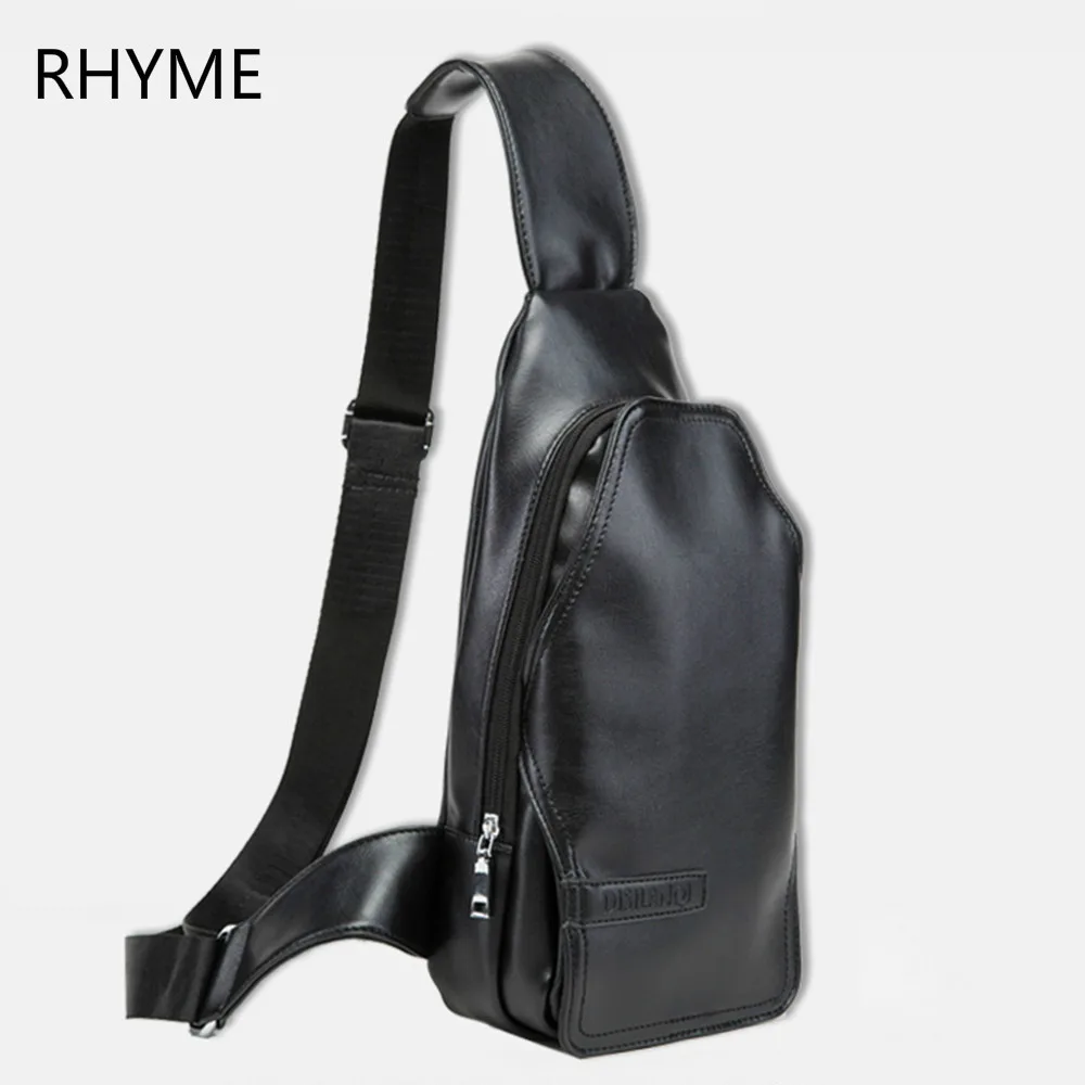 

RHYME Hot Vintage Men PU Leather Satchel Casual Cross Body Bag Messenger Shoulder Bag New Fashion Man Crossbody Bag