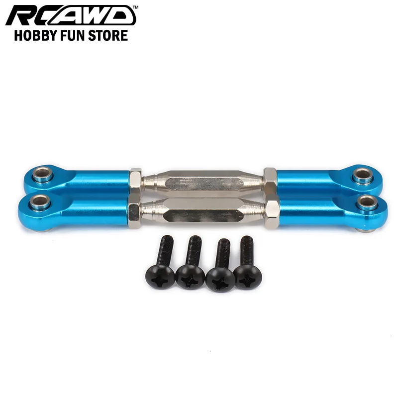 RCAWD Adjustable Servo Linkage Pulling Steering Rods Arms For RC Car