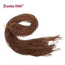 28inch Eunice Синтетическая коробка Косы тонкие крученые волосы Zizi Braid Чешский стиль коричневый Лучший!