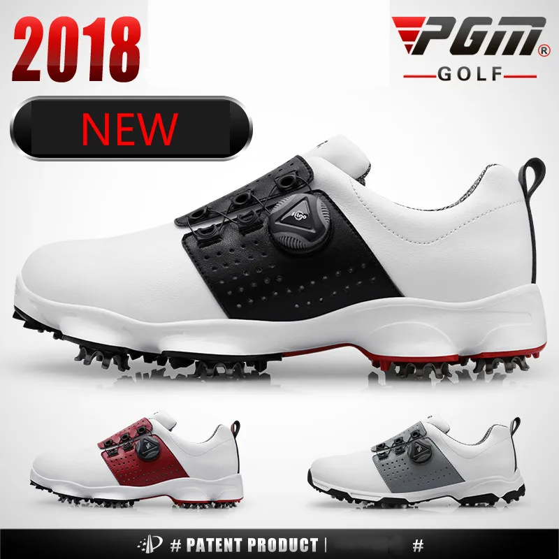 Sapatos de Golfe dos Homens Impermeável e Respirável Sapatos para Homens Novos Antiderrapante Sapatos Cadarços Calçados Esportivos Cravado 2020 Pgm