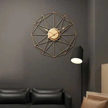 

Creative Mediterranean Style Iron Art Clock Silent Wall Decorative Clocks for Home Living Room Decor Ornaments