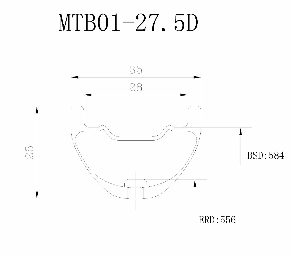 Ruedas bicicleta 27,5 er углерод XC clincher Диски 35X25 бескамерные совместимые hookless дискотеки de frenos bicicleta mtb Беговые